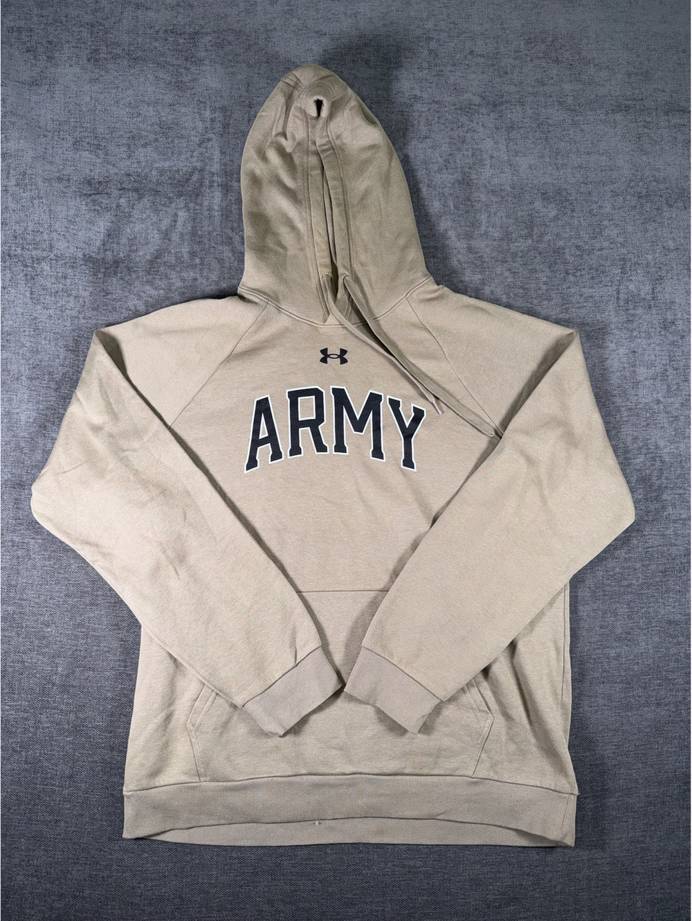 Under Armour Army Hoodie Sweatshirt Tan Size Large